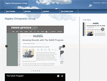 Tablet Screenshot of napleschiropracticgroup.com